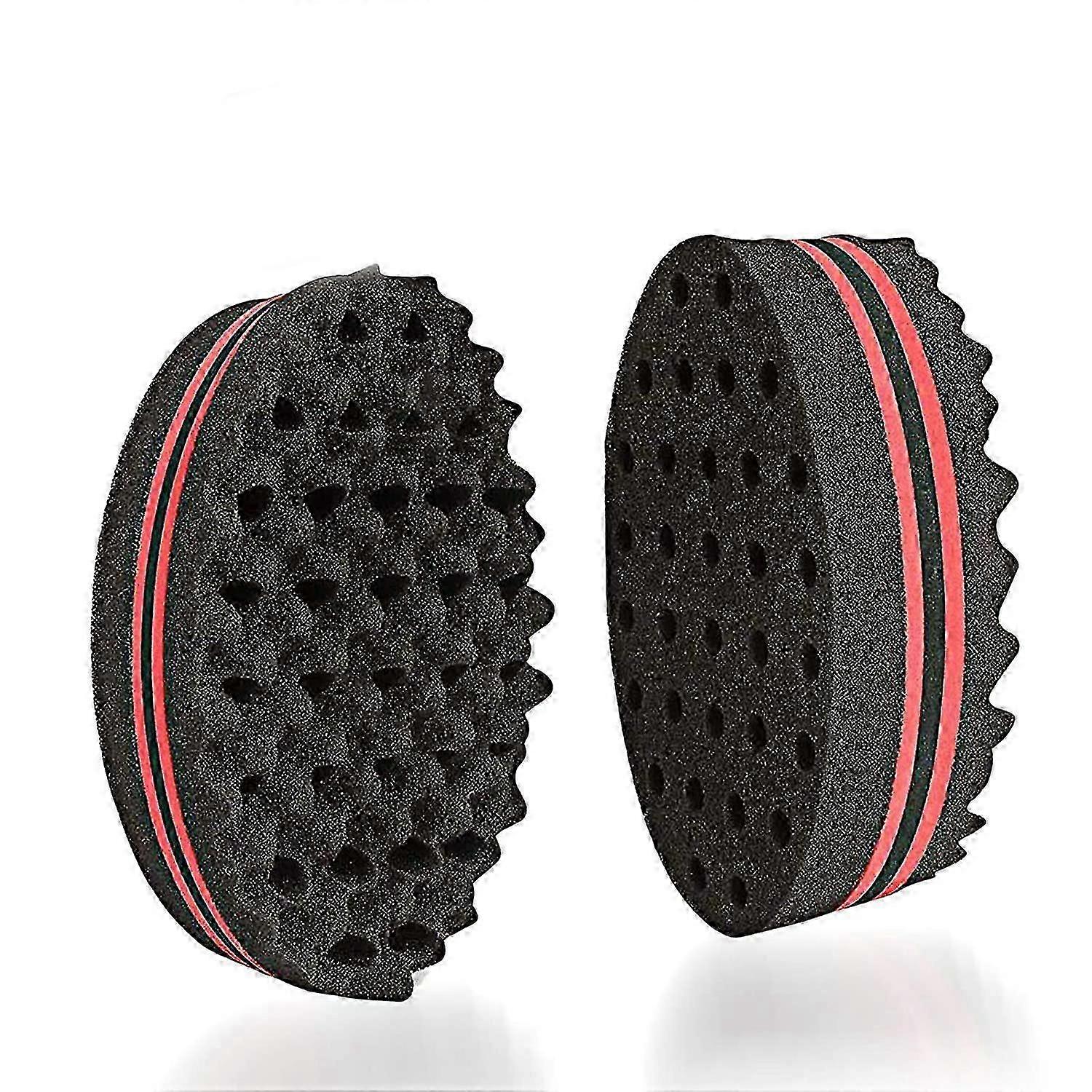 Double-Sided Coil Wave Hair Sponge Set