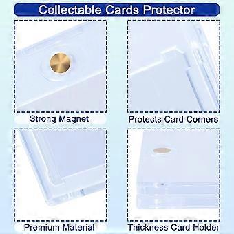 6 Pack 35PT Magnetic Card Holder with Rigid Protection for Baseball and Trading Cards