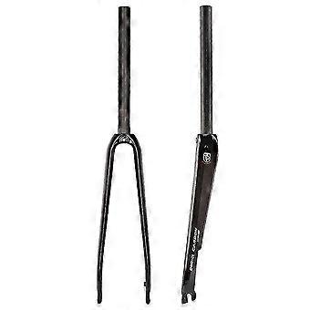 700C Road Bike Fork Carbon Fiber Compatible with Disc Brake, 1-1/8 Inch Straight Steerer, QR 9mm