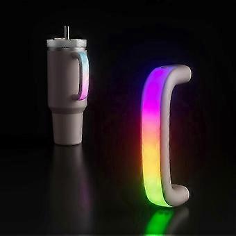 6 Colors LED Light-Up Tumbler Handle Compatible with Stanley 40oz/30oz, Comcompatible withtable Water Bottle Handle compatible with Stanley Tumbler