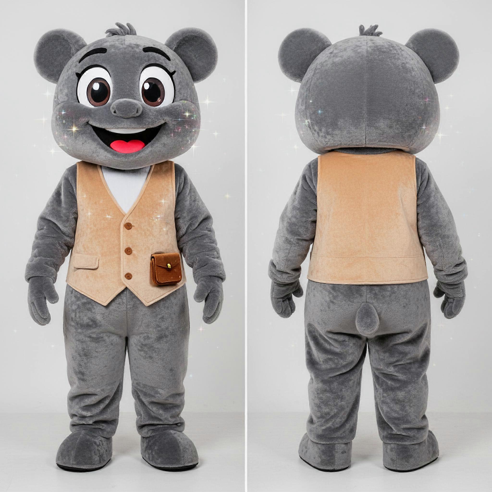 MASTICOT Slate Gray Velvety Enchiladas Mascot