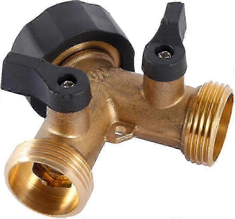 Two-Way Brass Garden Tap Splitter