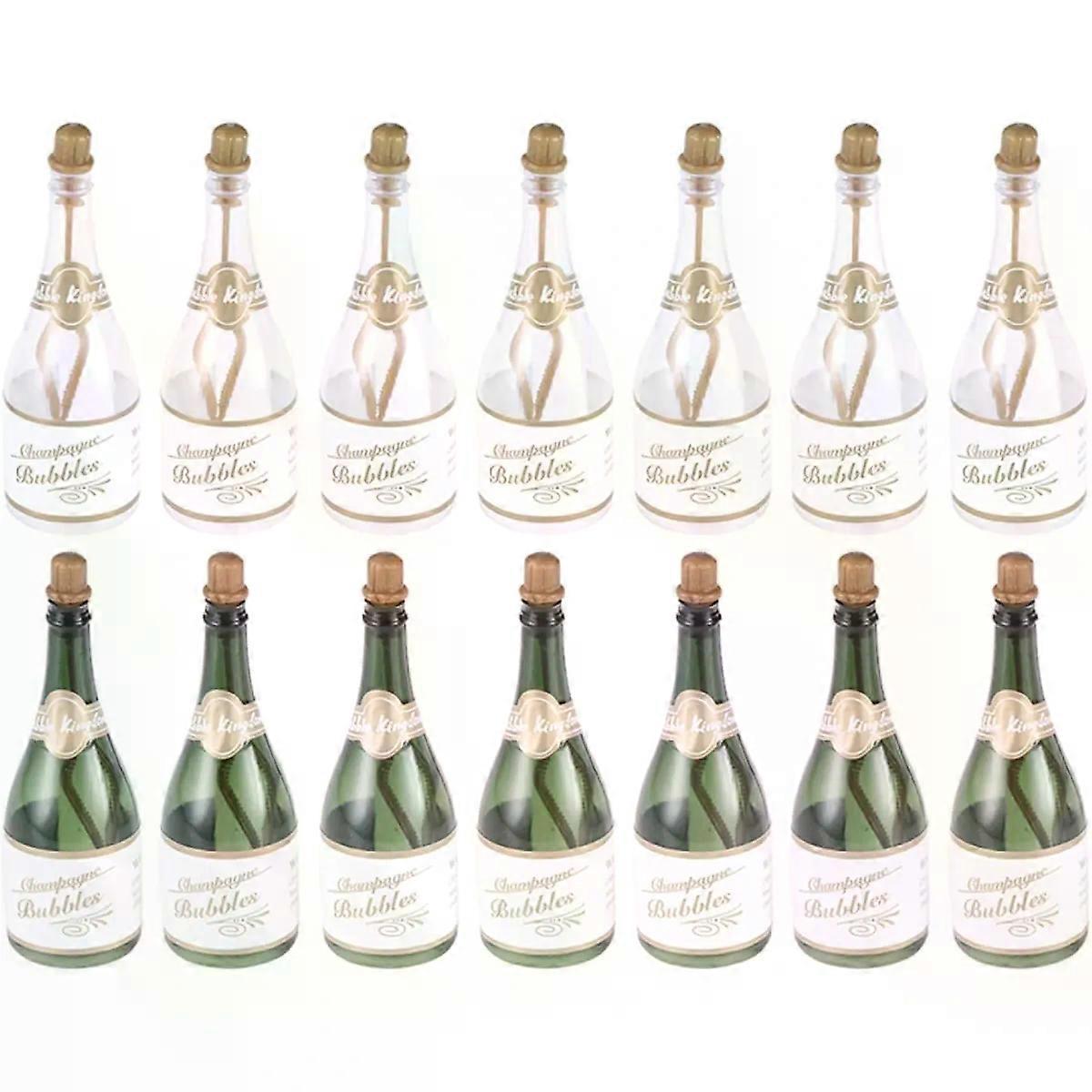 24pcs Wedding Bubble Bottles Refillable Plastic Bottle Shaped