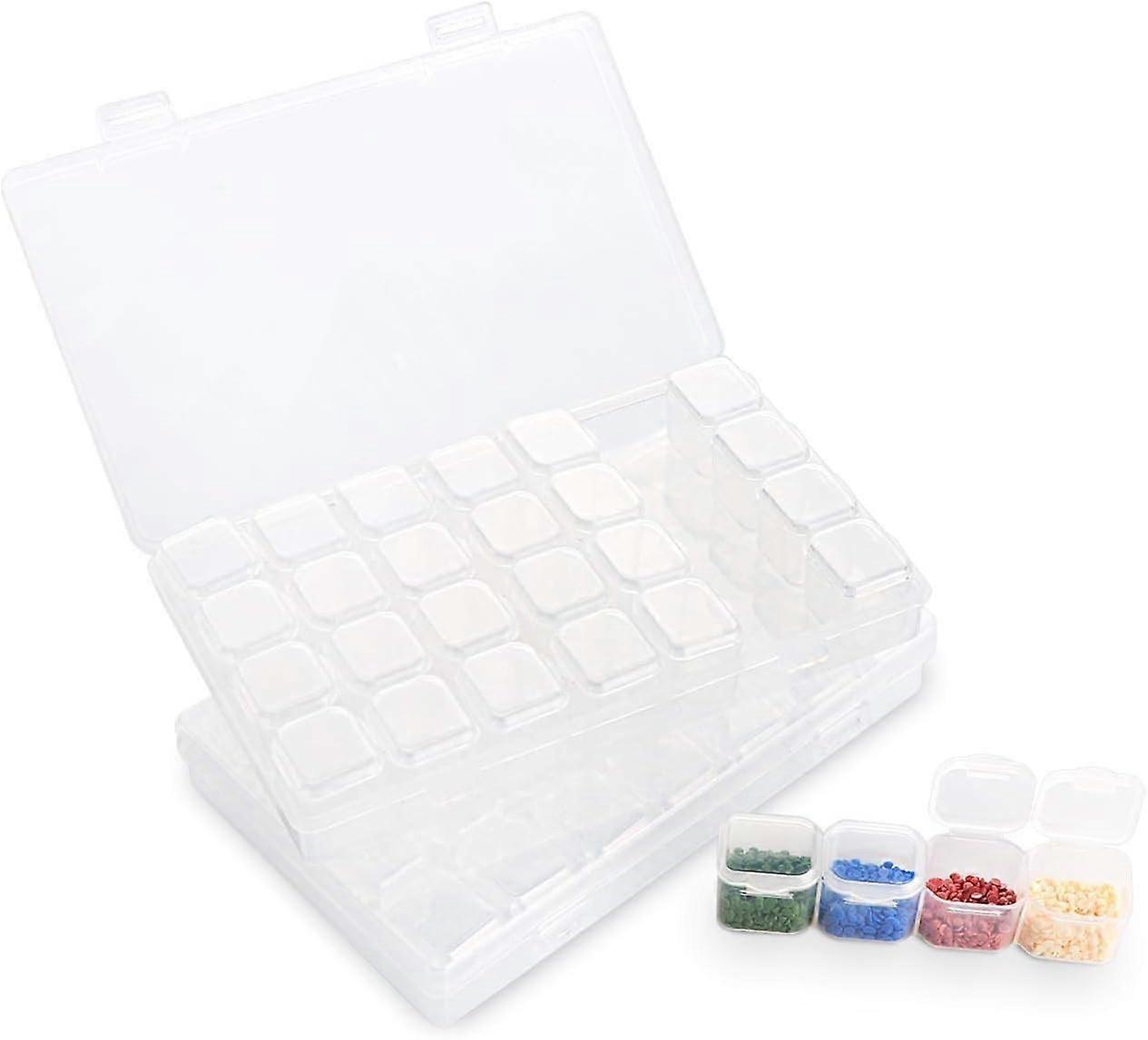 Versatile Transparent Double-Sealed Mini Grid Storage Box