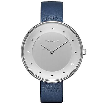 Skagen gitte Quartz Analog Woman Watch with SKW2315 Cowskin Bracelet