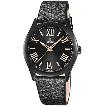 Zegarek damski Festina mademoiselle Analog Quartz z bransoletą ze skóry bydlęcej F16649/9