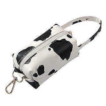 Pet Poop Bag Holder Waterproof PVC Dog Poop Bag Dispenser Outdoor Walking Poop Bag Dispenser for Dog Training Running White_zyaq