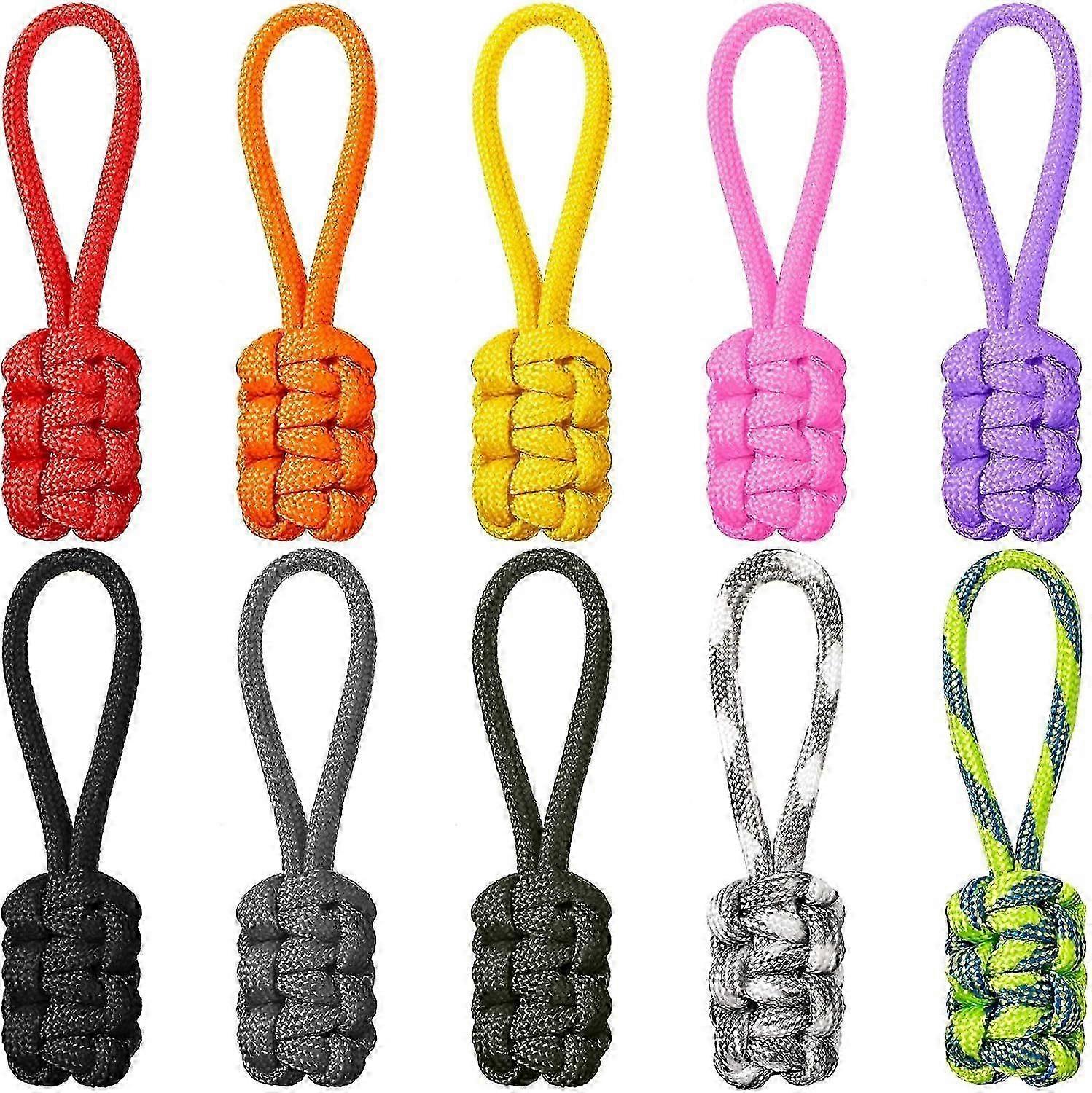 Hand Woven Rope Zipper Pulls