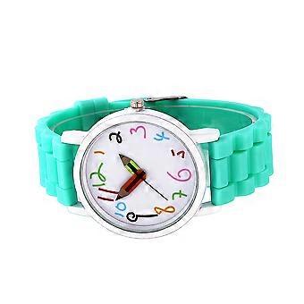 Fashion Kids Watch Digital Pencil Creative Wrist Watch 1Pcs Green