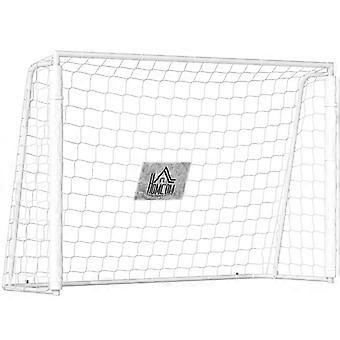Children's football goal, target marker, shock-absorbing sleeves, garden, 186x123cm, white