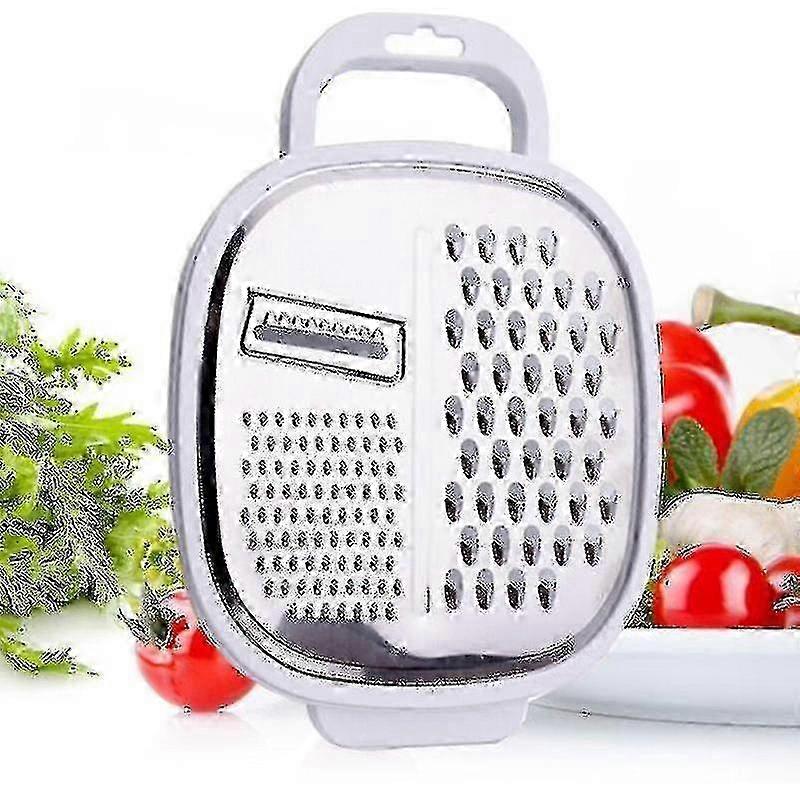 Effortless 4-Blade Grater With Catch Bin
