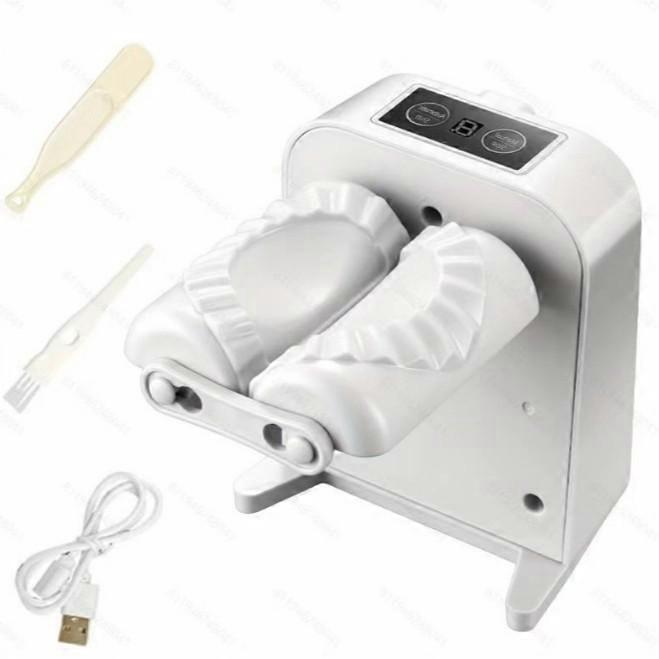 Automatic Electric Dumpling Maker Machine Portable Small Kitchen Tool Waterproof Rechargeable Plastic Home Use