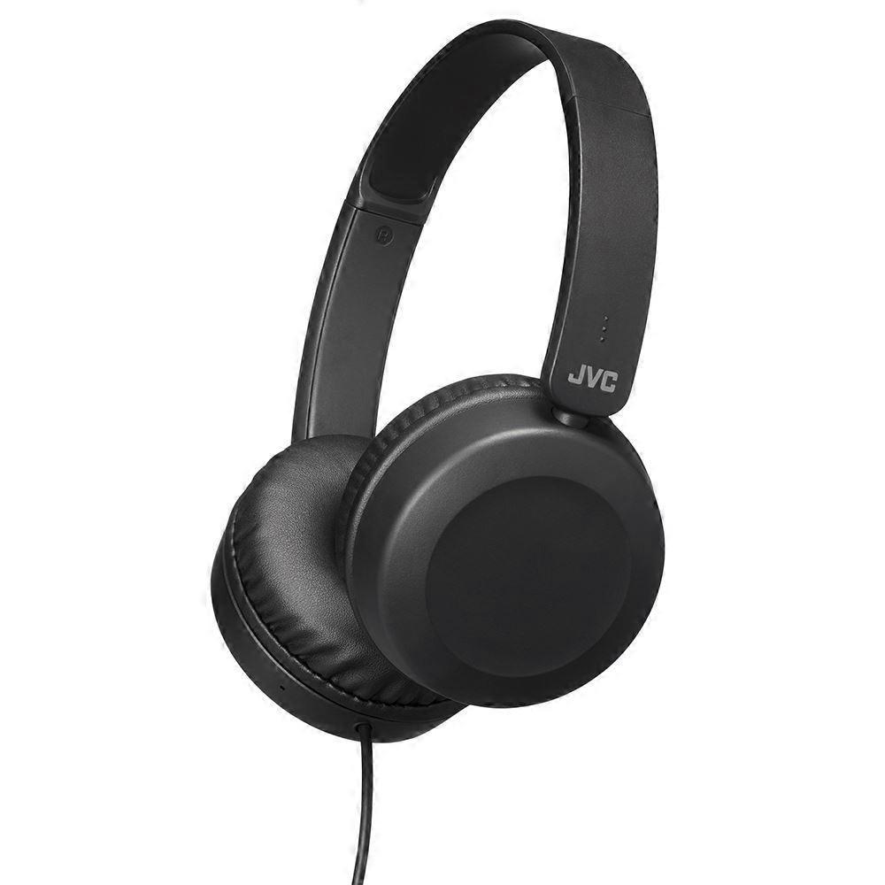 JVC Foldable Headphones with Remote Mic - Black (HAS31MBEX)