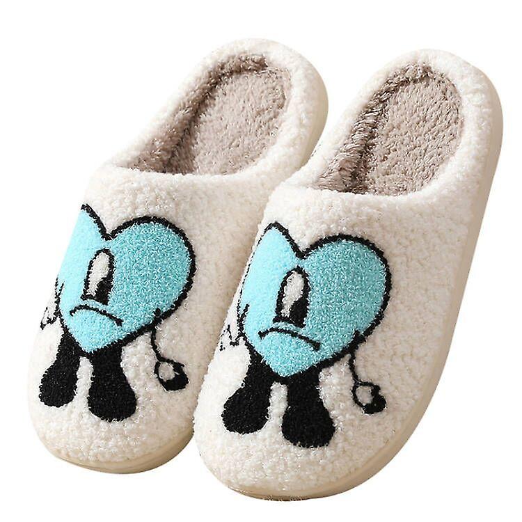 Cute Heart-shaped Slippers for Couples Home Slippers Soft Scuff Slip on