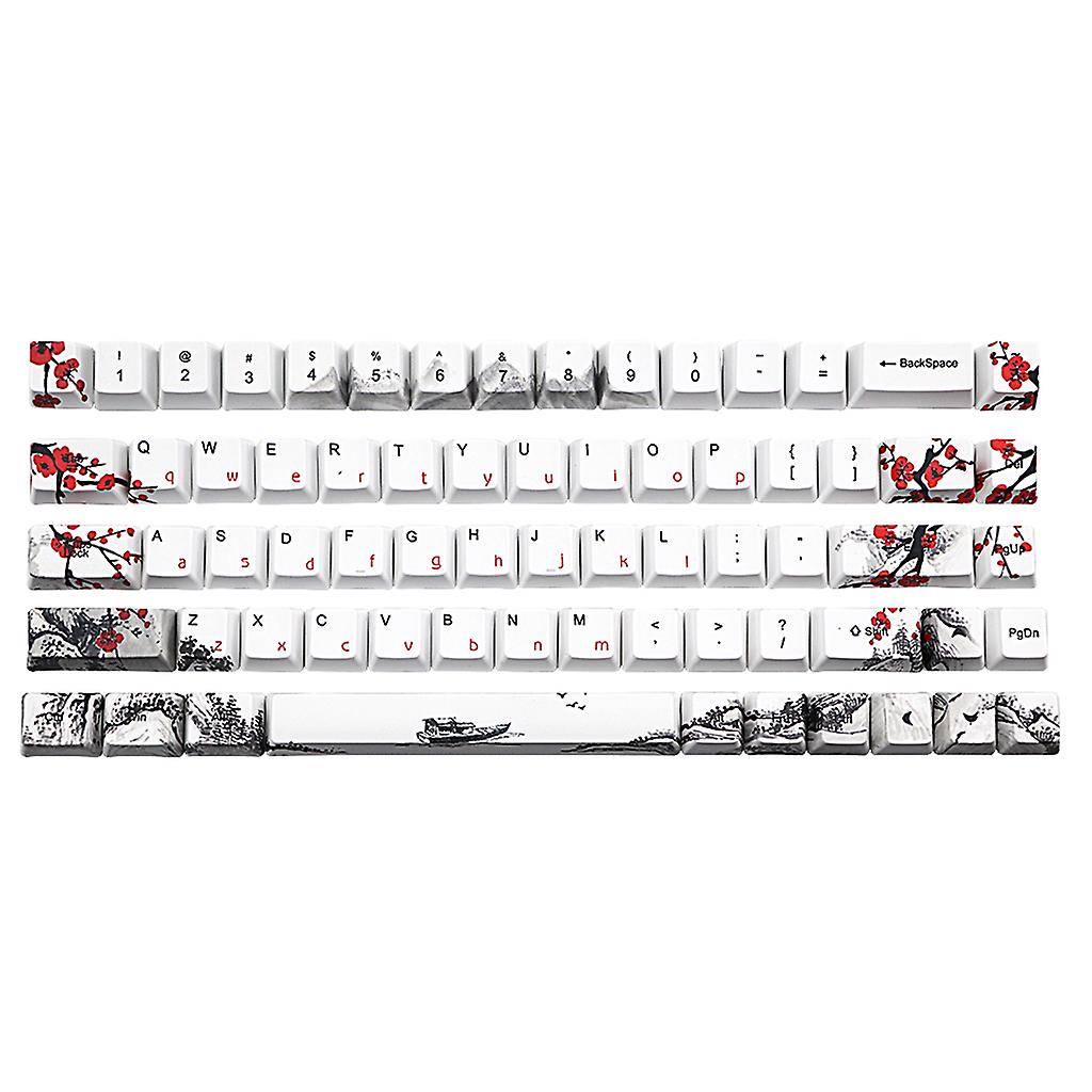 Wangjiang Plum Blossom Keyboard Accessories OEM Profile Keycaps for IFG68 SK68