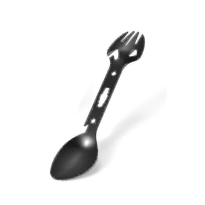 2021 Stainless Multi-function Fork Spoon Bottle Opener Tableware Spoon Open Can Camping Picnics Camping Cookware Outdoor