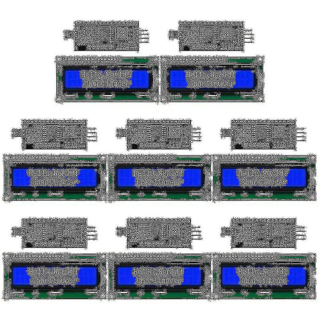 16 Pieces 5v 2004 1602 Lcd Module Display Blue Backlight