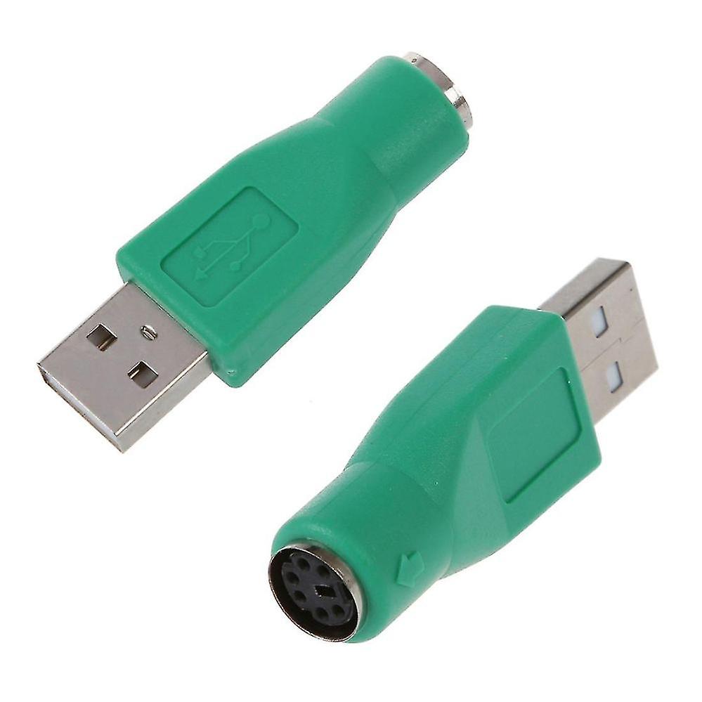 2 x ps / 2 naaras-usb-urossovitinmuunnin näppäimistöhiirelle