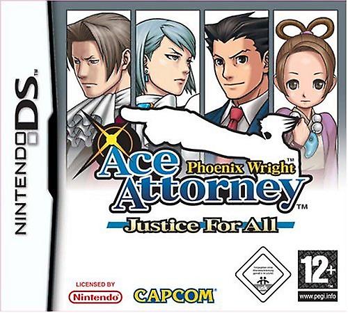 PHOENIX WRIGHT Ace Attorney Justice For All - NDS - PAL - New & Sealed