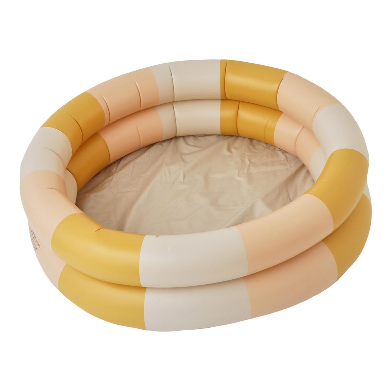 PVC Inflatable beach Pool Paddling Pool for Grass Indoor Kids and Adult yellow