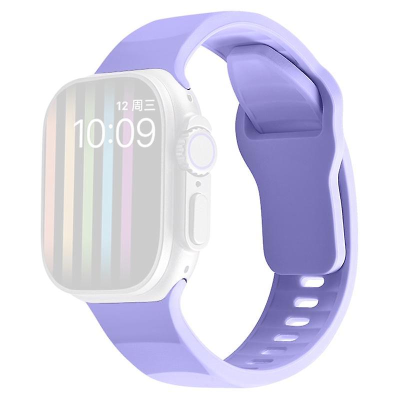 For Apple Watch Ultra 49mm/Series 8 7 45mm/6 5 4 SE (2022) SE 44mm/3 2 1 42mm Silicone Watch Band Wa
