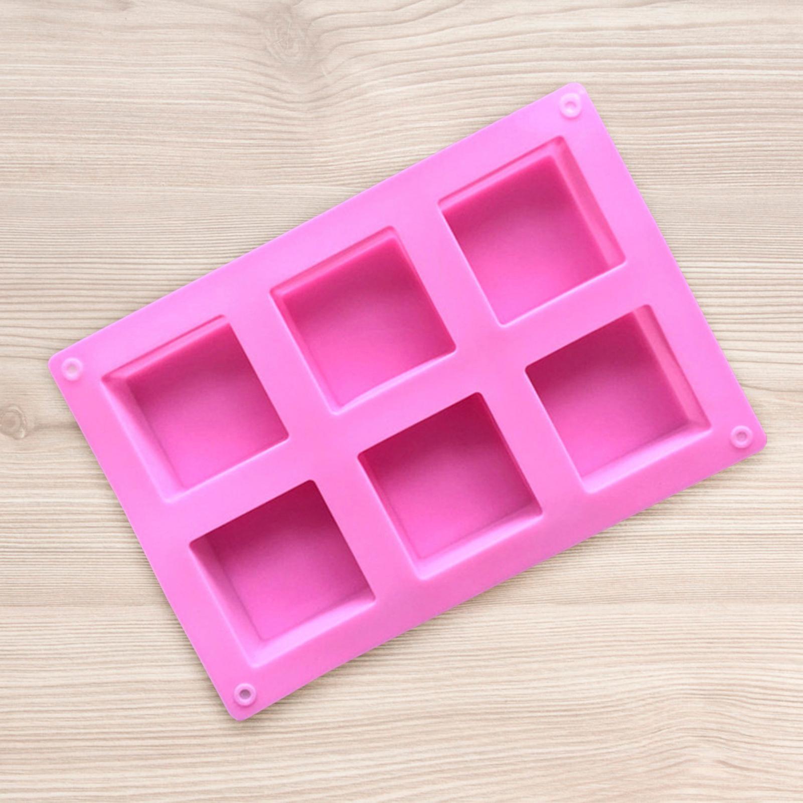 6-grids Square Silicone Mold Non-stick Easy Release Diy Cake Mold