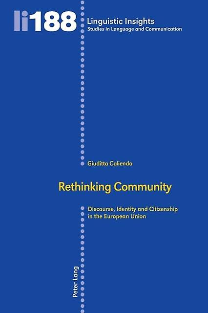 Rethinking Community by Giuditta Caliendo Paperback Book