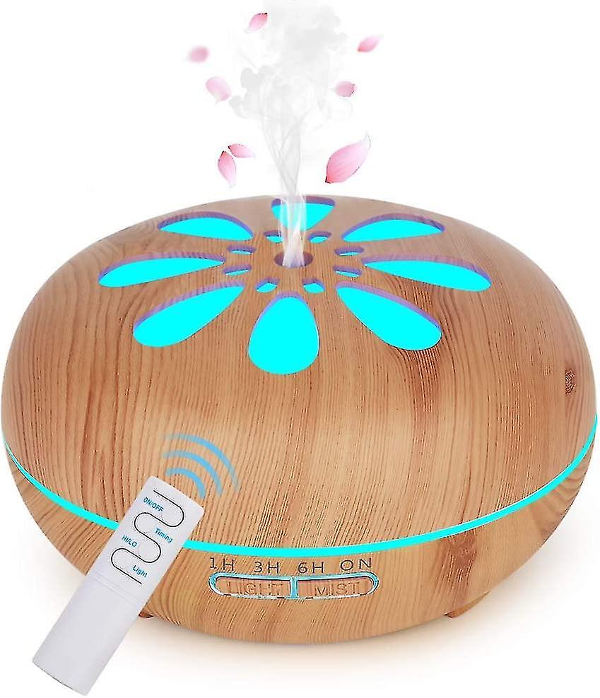 Updated Ultrasonic Air Humidifier Electric Fragrance Aroma Mist With Remote Control 7 Changing Color