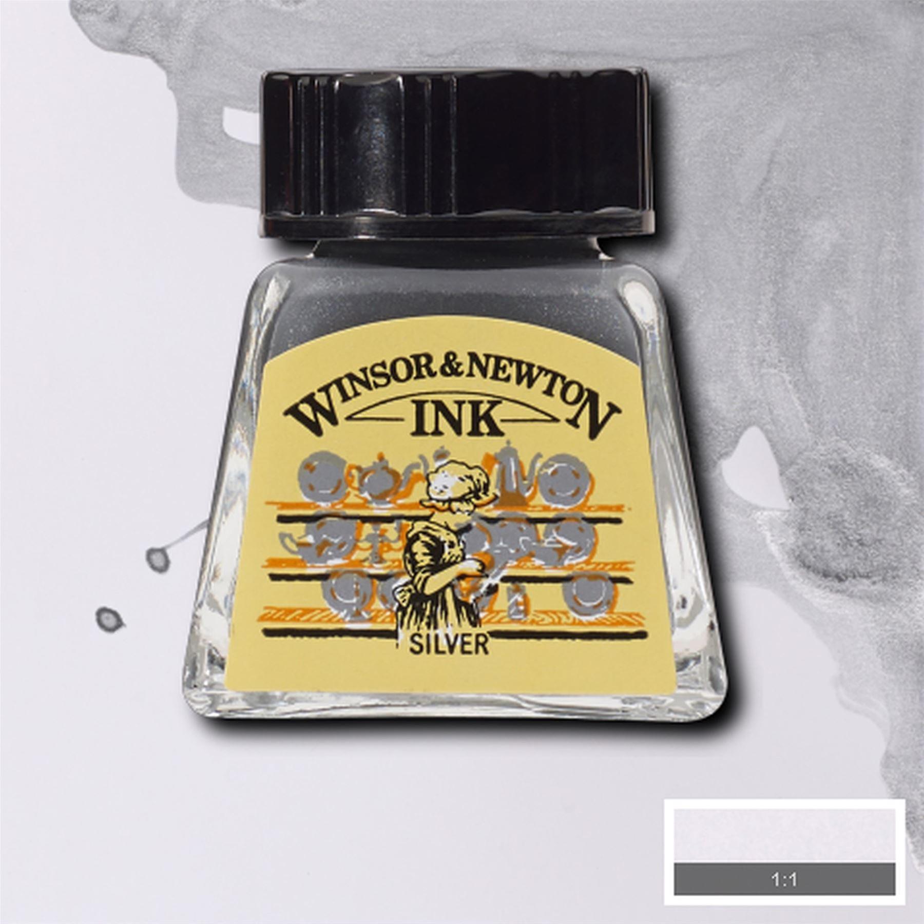 Winsor & Newton Designers Drawing Ink - Silver - 14ml