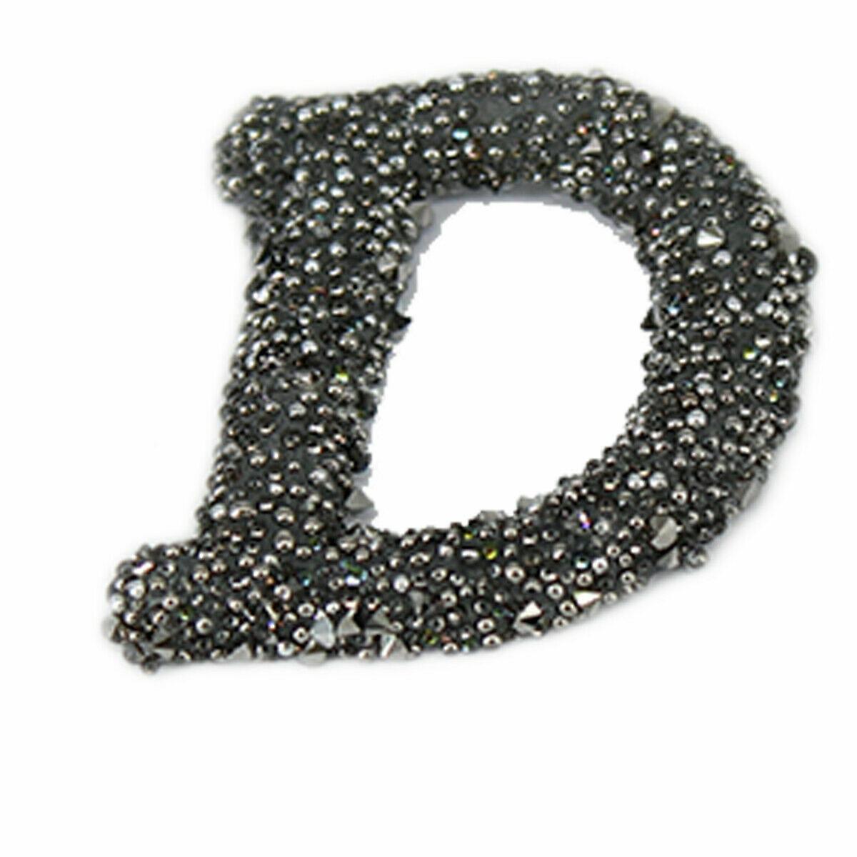 D Sparkle Alphabet Embroidery Patches