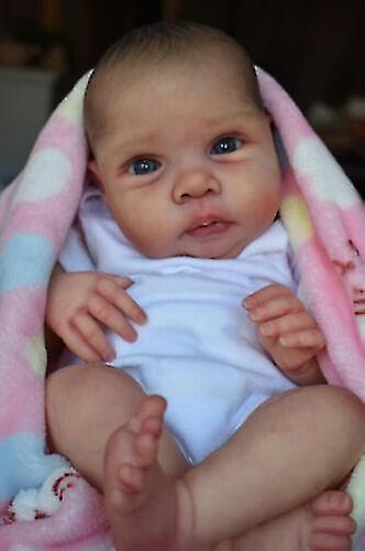 20in تولد من جديد دمى الطفل لينة الملمس القماش الجسم دمية حديثي الولادة هدية عيد ميلاد اليدوية