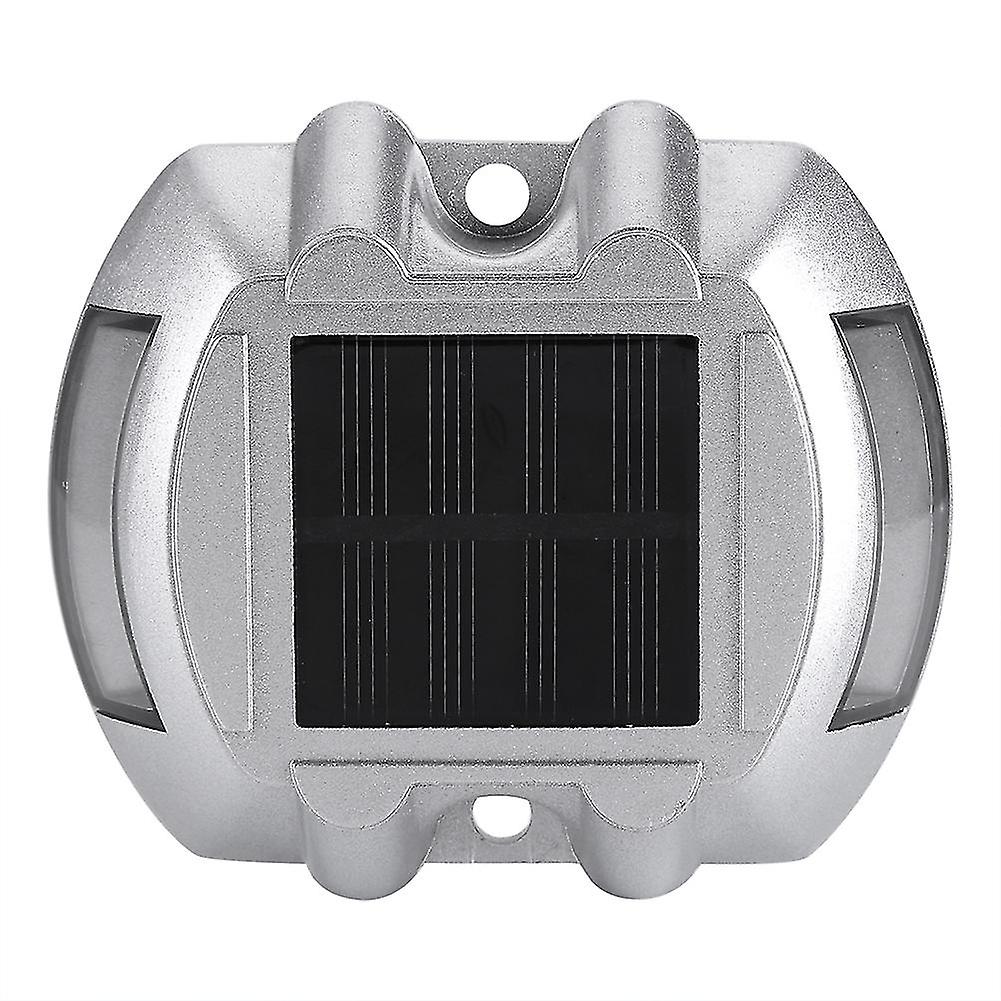 Lampe solaire 6 LED en aluminium moulé, résistante à l'eau, éclairage d'extérieur, bleu, pour allée, route