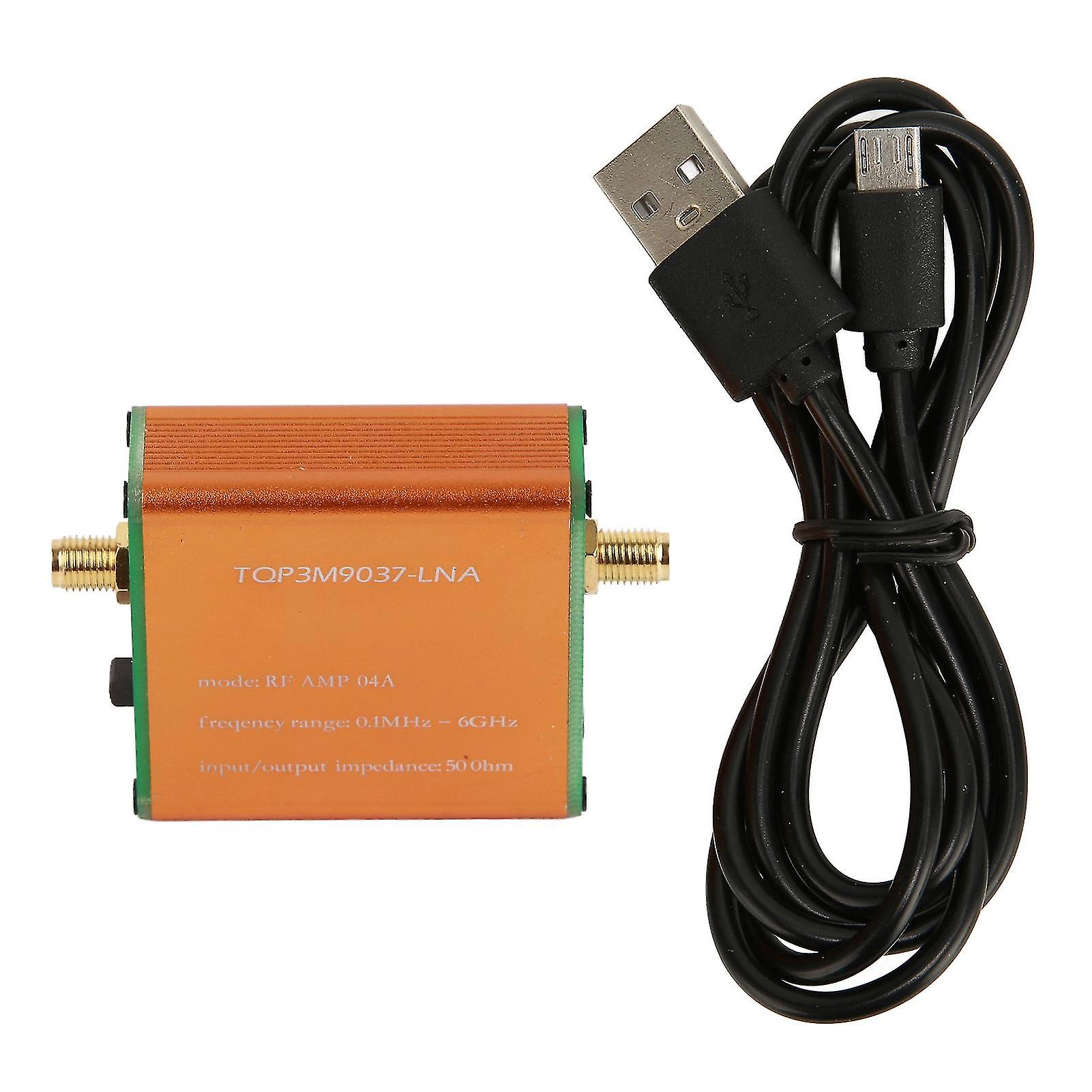 0.1MHz-6GHz Full Band Low Noise Amplifier 20dB High Gain LNA RF Power Preamplifier Module for Signal Boosting and Wireless Applications