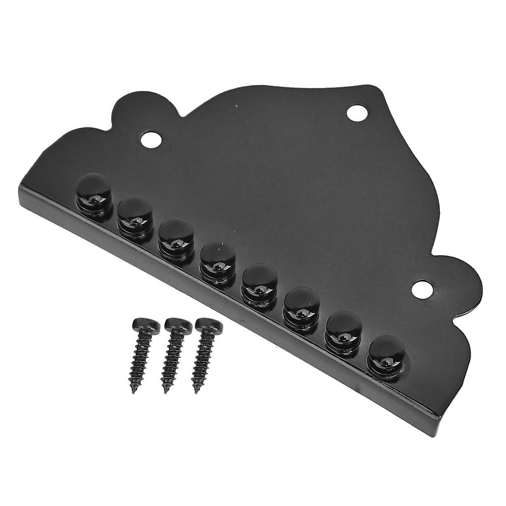 Mandolin Tailpiece Black 8-String Screws Triangular Parts Musical Instrument Accessories