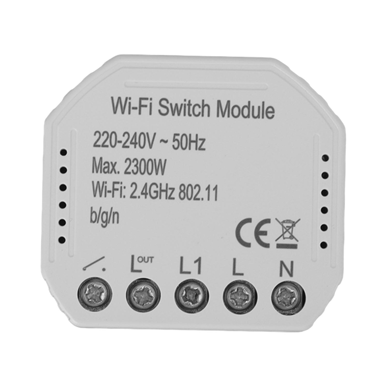 Smart Mini Switch, Voice Control WiFi/Zigbee Compatibility for Your Home, Works with Google Assistant, Easy Installation for DIY Projects