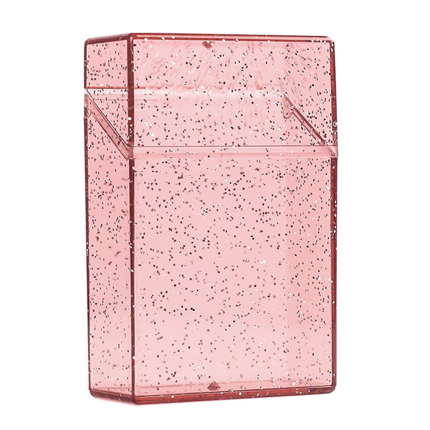 Cigarette Case Shining Clear Appearance Plastic Portable Cigarettes Box for Smoker
