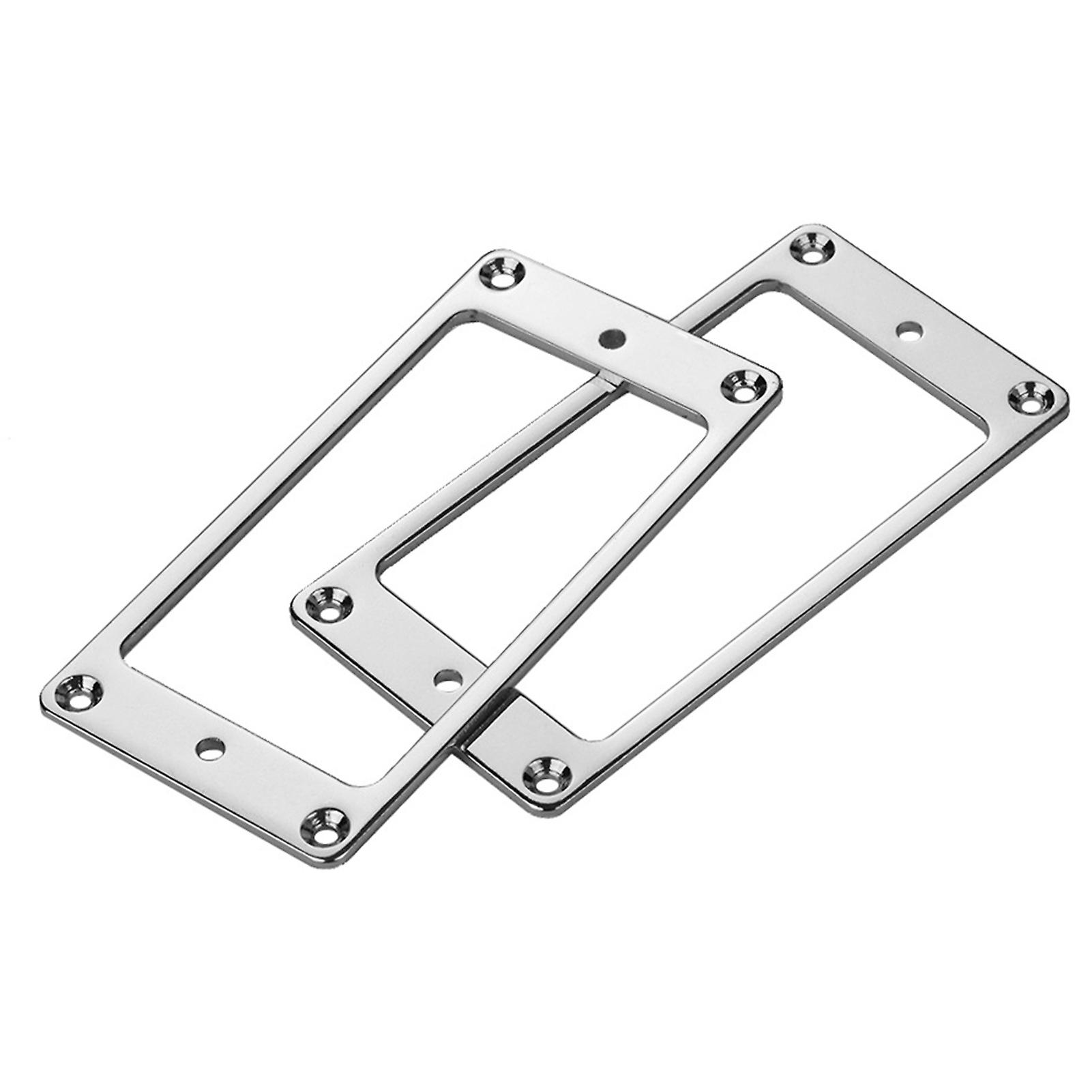 2db króm fém lapos elektromos gitár humbuckers hangszedő gyűrű 2mm vastag keret rögzítőgyűrű
