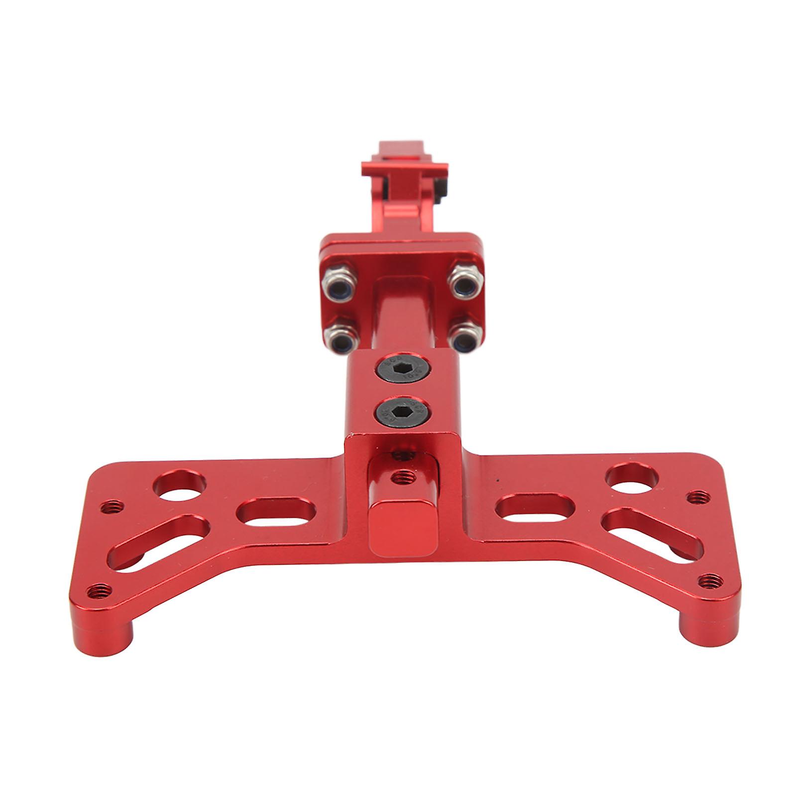 Qukaim AdjustableRC Trailer Hook Aluminium Alloy RC Trailer Hook Adjustable Hitch Bracket for SCX6 1/6 Red