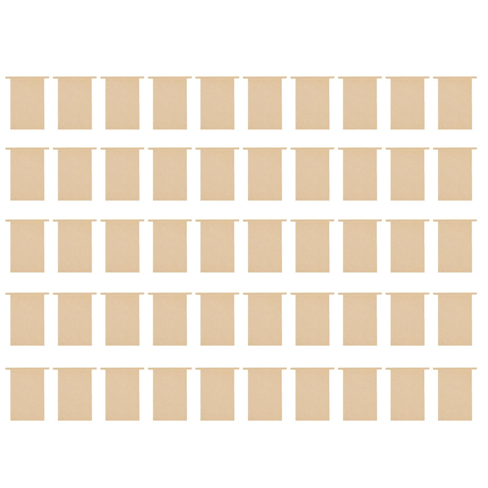 50 Pcs Kraft File Folders High Security Practical Document Organizers for Home School Office