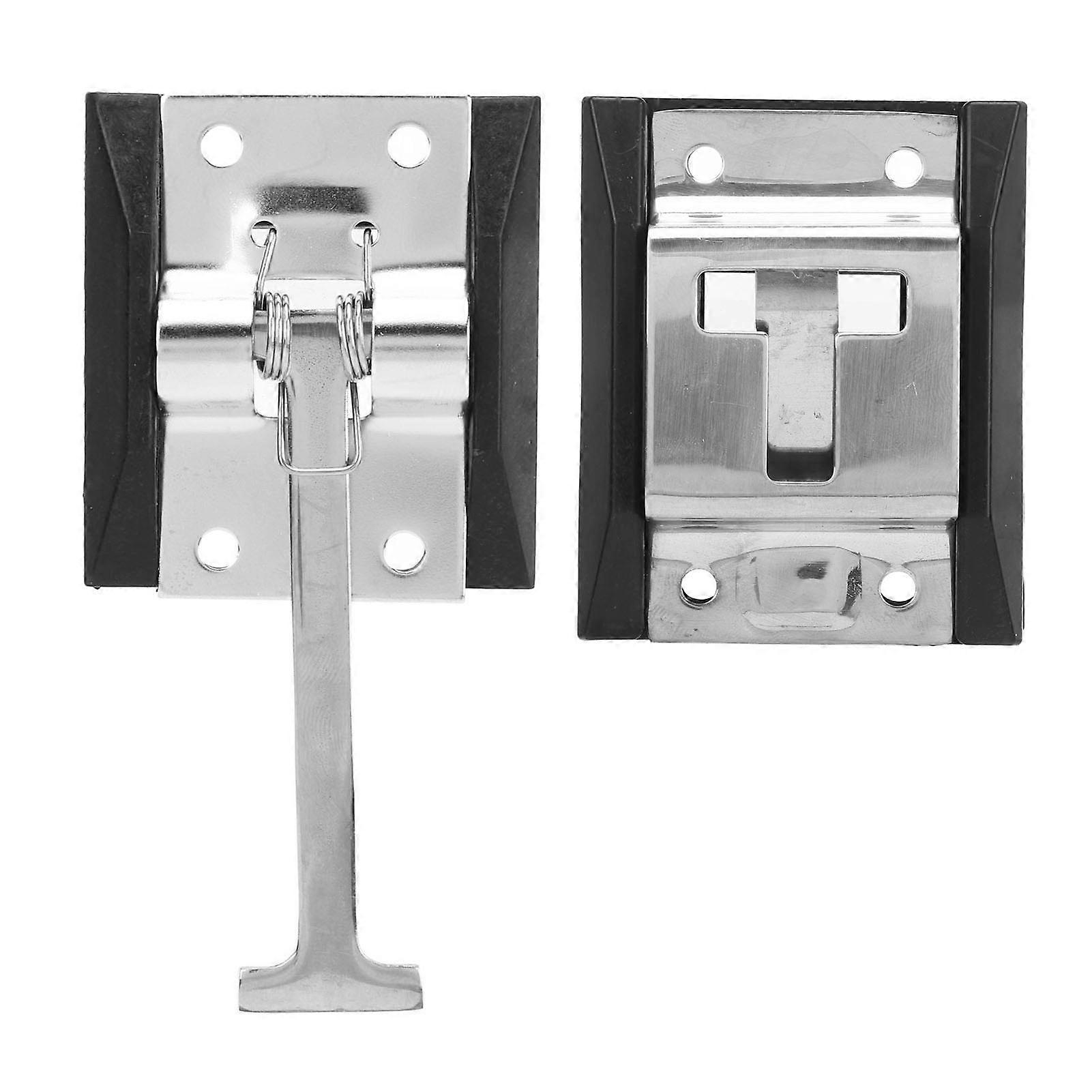 Stainless Steel T-Style Entry Door Latch, Rustproof, Quiet, Heat Resistant, for RV, Trailer, Truck