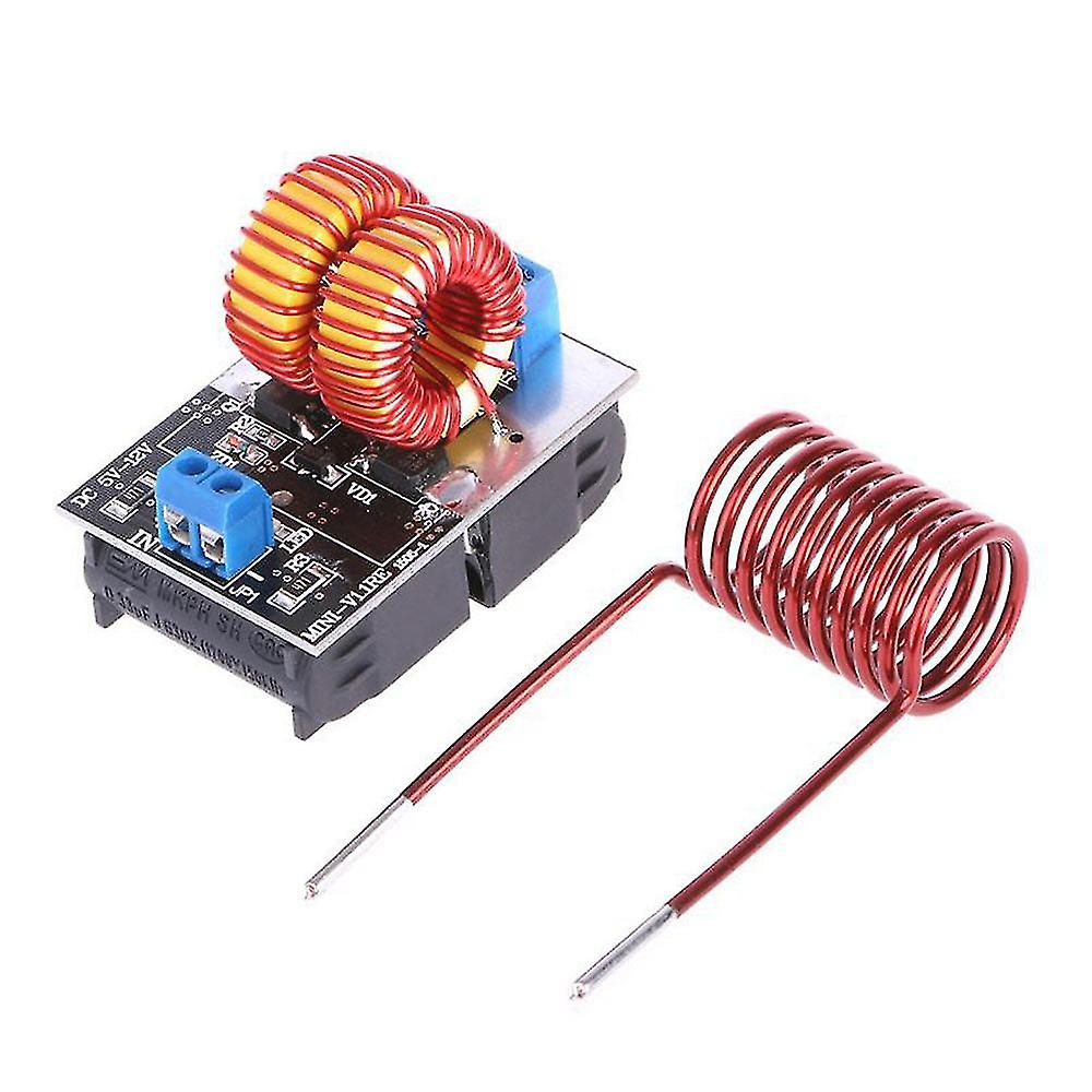 Dc5-12.0v Non-tap Mini Zvs Heating Board 120w Inductive Flyback Heating Driver With Blue Led Indicator Light