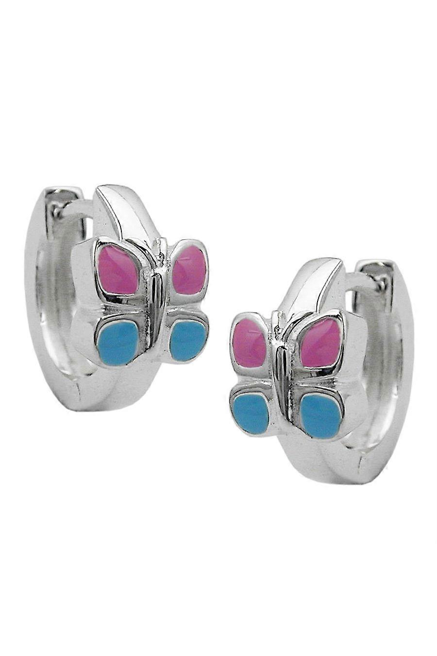 Hoop Earrings Butterfly Silver 925 - Gl92539
