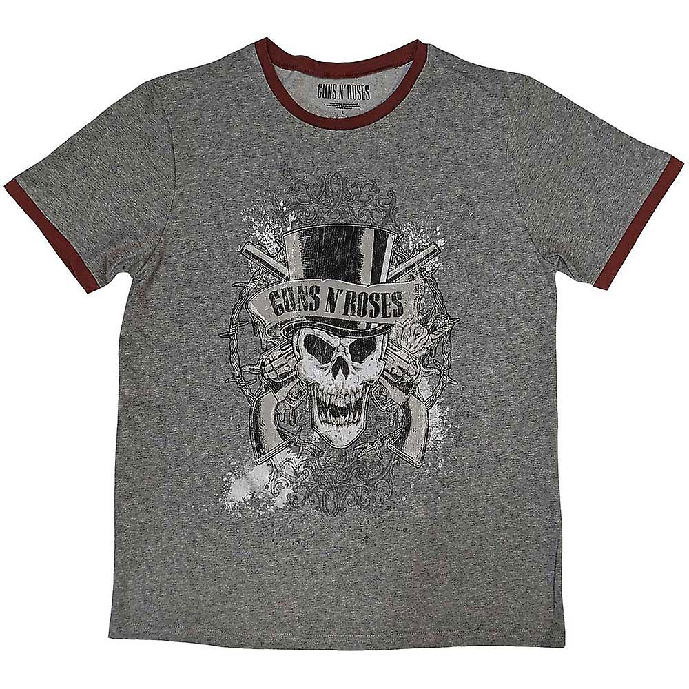 Guns N' Roses Faded Skull Ringer T Shirt
