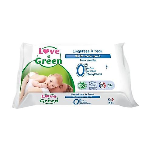 Love & Green Lingettes Ã l'Eau x56 56 units