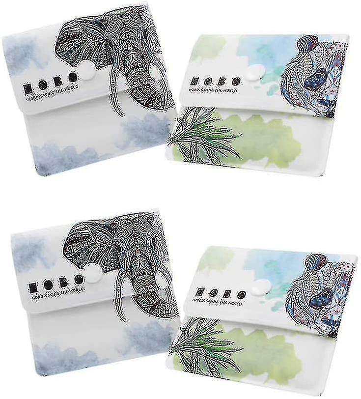 4 Pack Eco-friendly Portable Ashtray Reusable Ash Bag Fireproof Ashtray