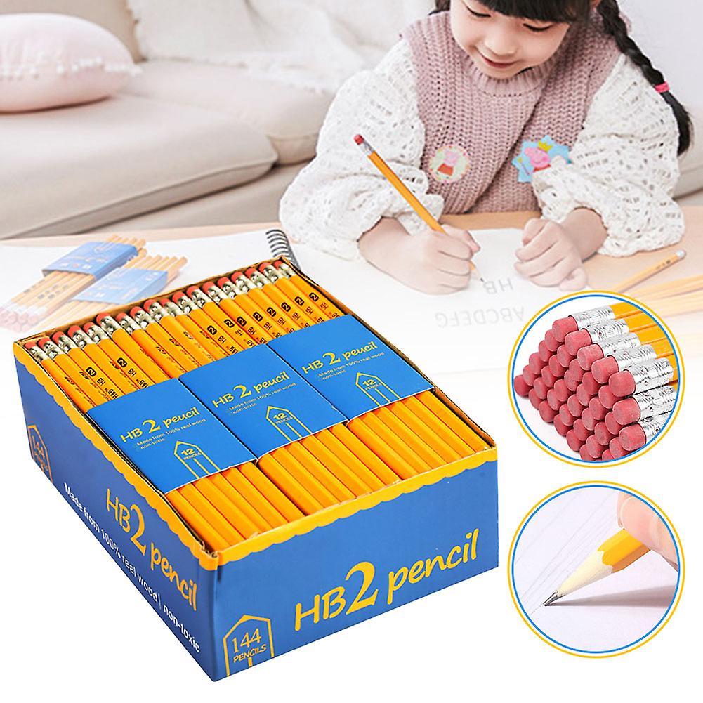 144pcs Hexagonal HB-Pencils Set Multipurpose Writing Pencil Set for Sketching Writing