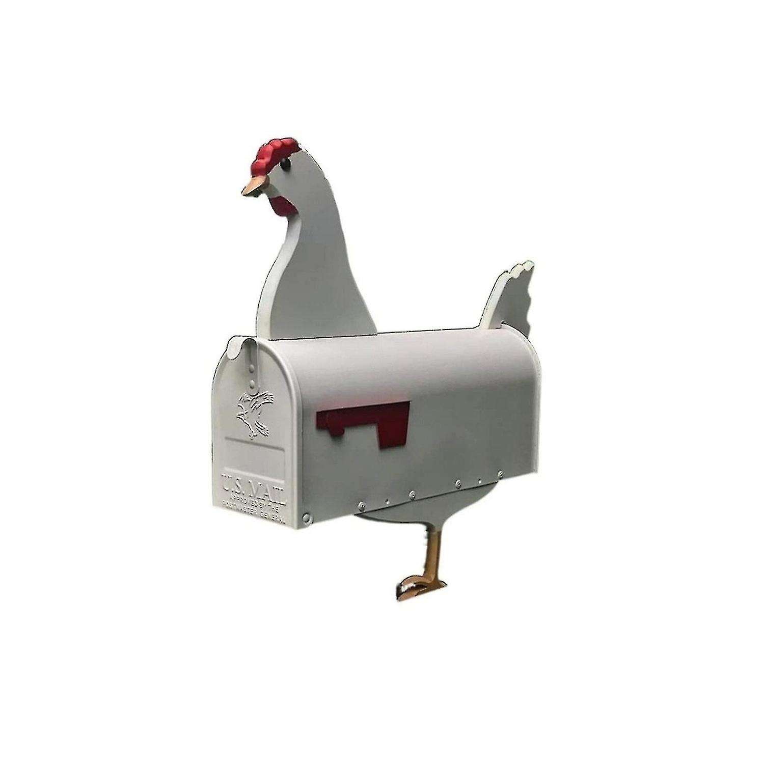 Mailbox Farm Garden Yard Post Box Animal Post Box Mailbox Unique Metal Fun Mailbox Chicken Mailbox