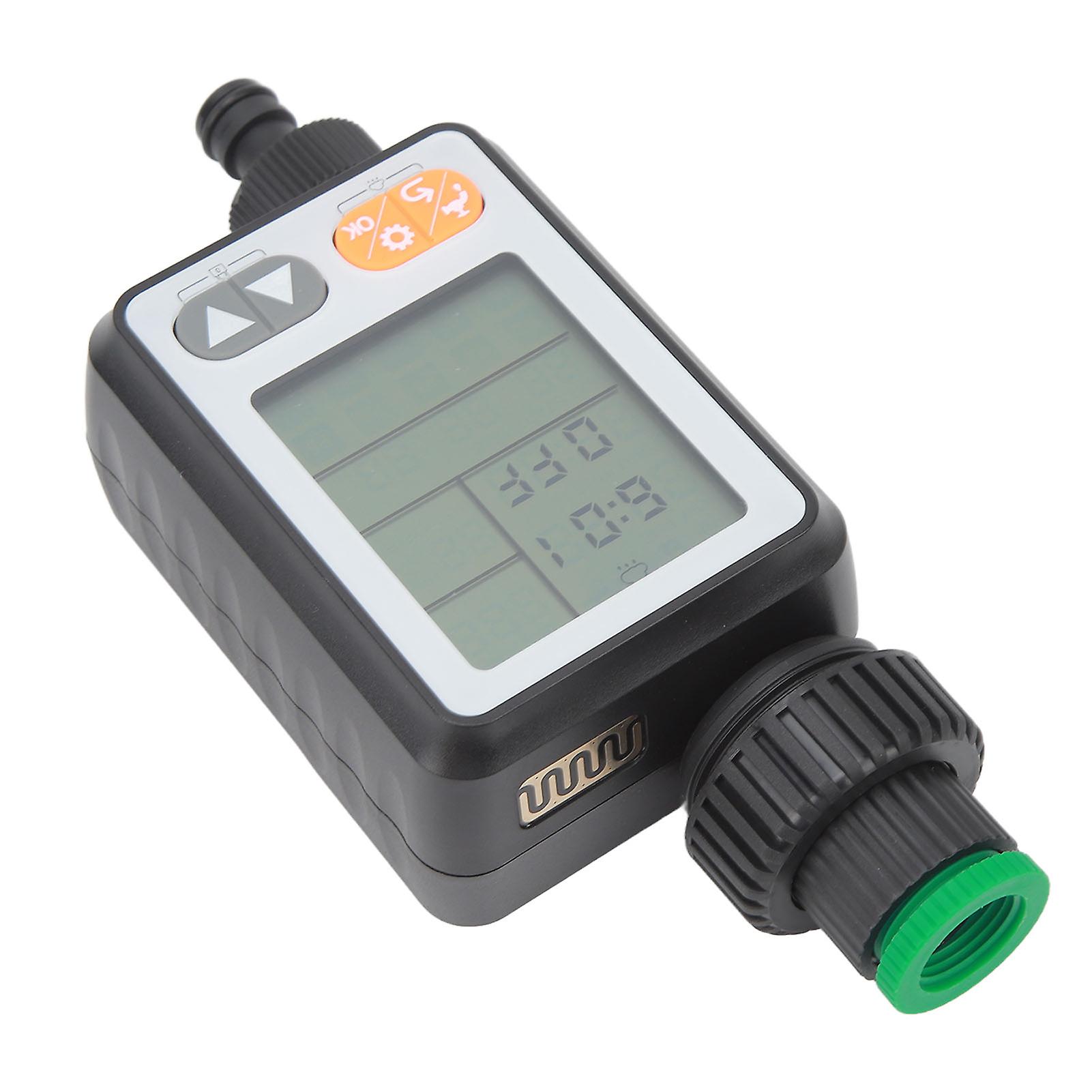Automatic Water Timer Garden Hose Farm Irrigation 3in Display Rain Delay Child Control 