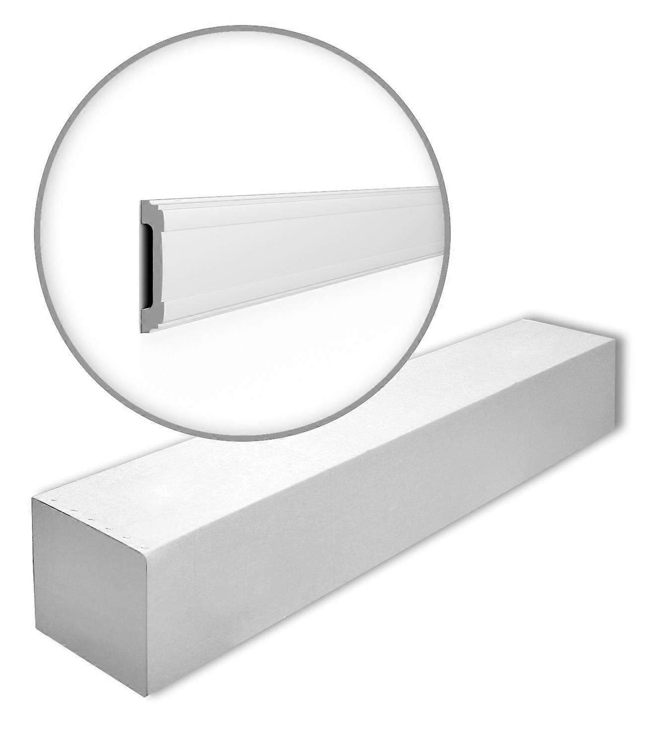 NMC 19 x Panel moulding WL5-box 38 meter WALLSTYL Extruded polystyrene (HDPS) 200 cm white pre-primed