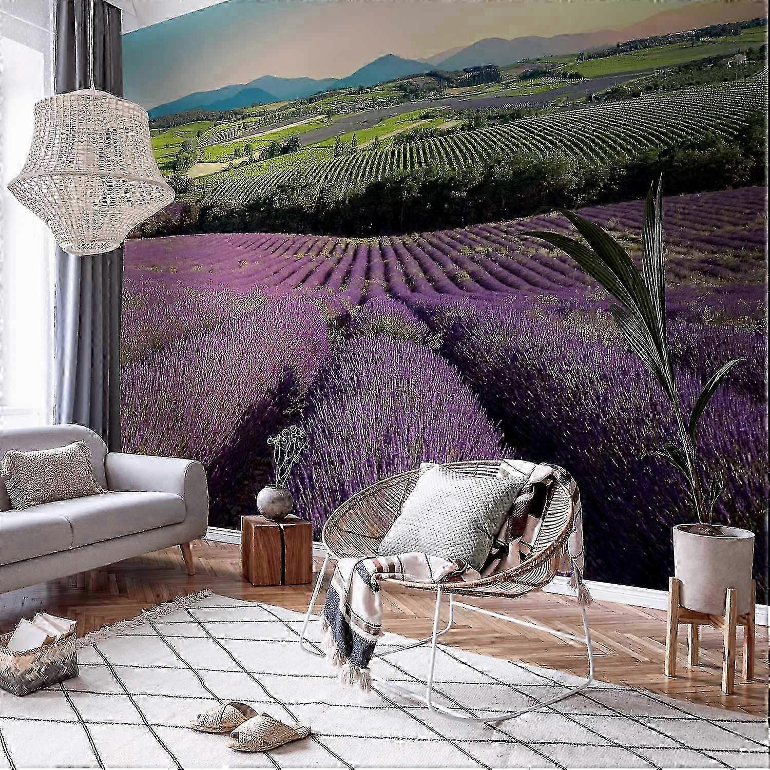 Itseliimautuva seinämaalaus - Lavender Field